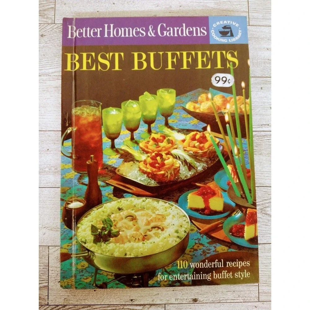 Best Buffets Cookbook 1963 Hardcover Better Homes‎ & Gardens 1st Printing Retro